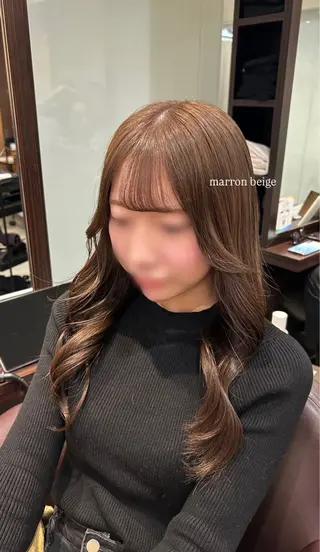 ロング カラー 坂本奈都美 🎀のヘアスタイル