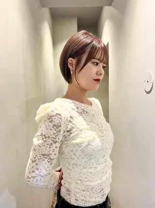 ショート カラー ロエ平尾山荘所属・ショート/ハイライト /平尾/薬院/綜一郎のヘアスタイル