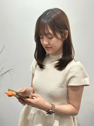 セミロング arte KAORU /カットモデル募集のヘアスタイル