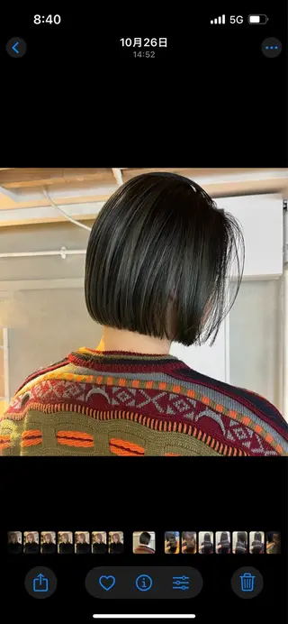 ショート カラー ボブハイトーン🦖 デザインMAMIのヘアスタイル