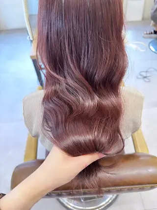 セミロング カラー JYUNESU表参道所属・韓国ヘア🇰🇷🎀 透明感カラーのヘアスタイル