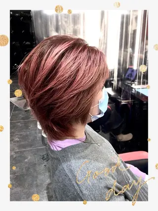 ショート カラー Annon プライベートサロンのヘアスタイル