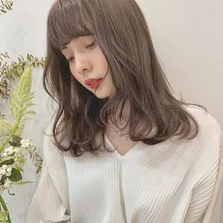 セミロング カラー 原宿/似合わせ/髪質 改善/レイヤー/優希のヘアスタイル