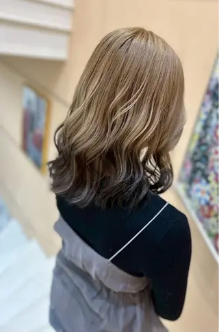 ミディアム カラー 工藤 奎佑のヘアスタイル