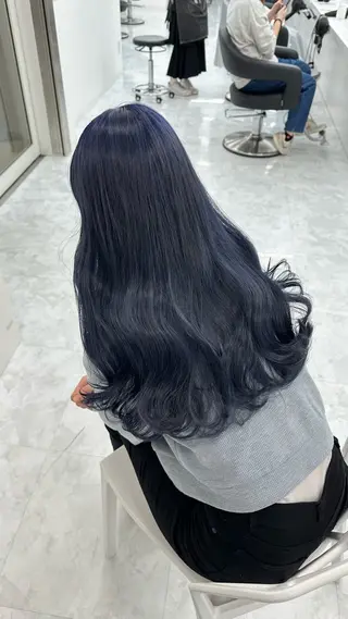 ロング カラー ダブルカラー 韓国レイヤーKYONのヘアスタイル