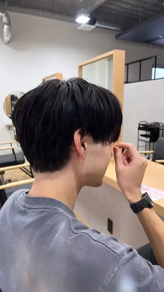 ショート カラー メンズ ちかまつ かずやのヘアスタイル