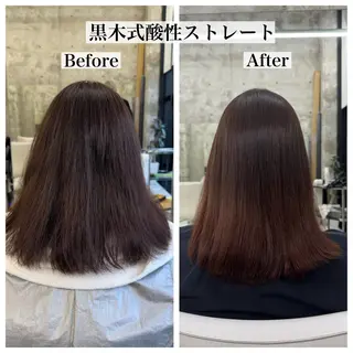 セミロング 関川 奈摘のヘアスタイル