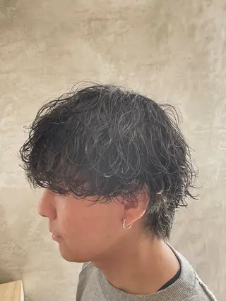 ショート 柏/シャドウパーマ/ ナチュラル/颯寿のヘアスタイル