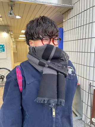 ショート パーマ カットモデル/ ハイトーン/ゆうあのヘアスタイル