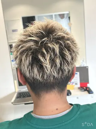 カラー メンズ 原谷 一成のヘアスタイル