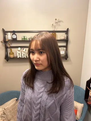 セミロング カラー Masaki ブリーチカラーのヘアスタイル