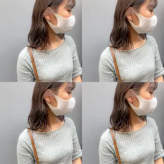 ミディアム カラー ヘアアレンジ 竹内啓太 ボブのヘアスタイル