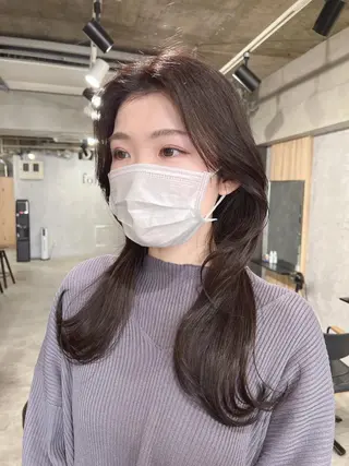 ロング カラー 韓国レイヤー/ 顔周り💕田中将吾のヘアスタイル