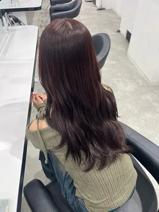 ロング カラー みう/仙台/暖色/ 艶髪/顔周りカット/のヘアスタイル