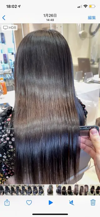 ロング カラー 《ブリーチ/赤み消し /髪質改善》若松良樹のヘアスタイル