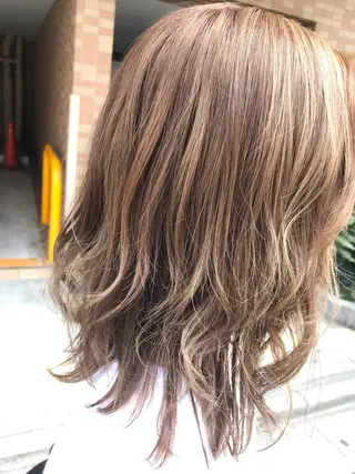 セミロング カラー カットモデル大募集✨ ✨BASSA保谷店✨のヘアスタイル