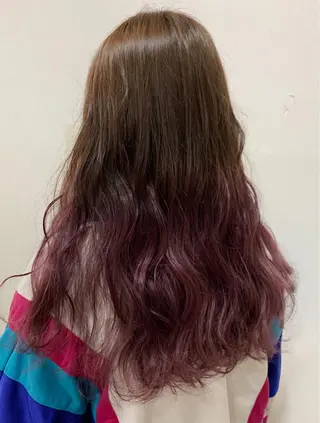 ロング カラー 脱白髪染め美容師 竹内涼乃のヘアスタイル