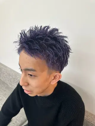 ショート カラー メンズ 中村 虎のヘアスタイル