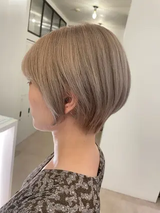 ショート La fith hair sept 銀座店所属・KOGA／ パーマモデル募集のヘアスタイル
