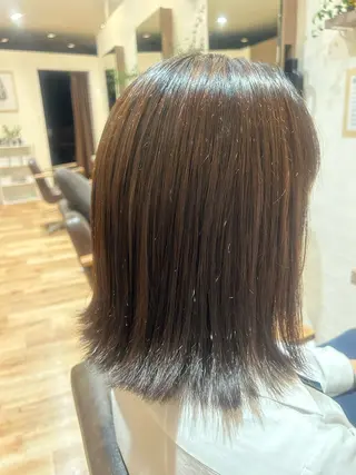 ミディアム 篠原 来実のヘアスタイル