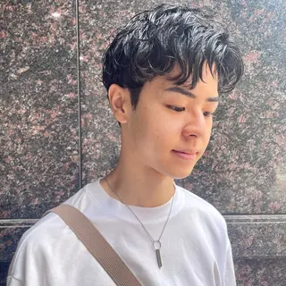 ショート パーマ メンズ iLi🫧kim ryongna🦋のヘアスタイル