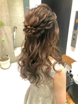 ロング ヘアアレンジ 🌈外国風ハイライト こうたろうのヘアスタイル