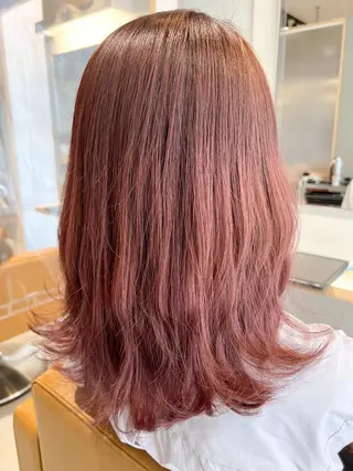 セミロング カラー 縮毛矯正×艶カラー /中村勇太のヘアスタイル