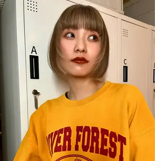 カラー BELLA所属・ボブ/デザイン カラー/sen🩶のヘアスタイル