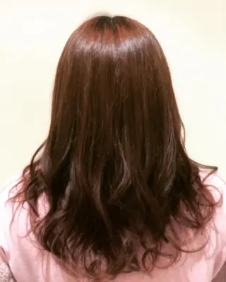 セミロング カラー パーマ ヘアアレンジ 【ツヤ髪美容師】 ツダケイスケのヘアスタイル