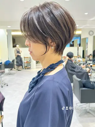 ショート ショート/レイヤー/ 無料/表参道/荒砂のヘアスタイル