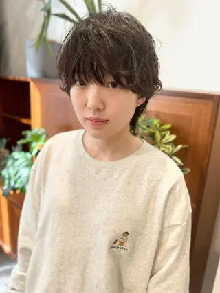 ショート LUAU HAKU所属・REN大阪梅田美容室 ショートパーマ特化のヘアスタイル