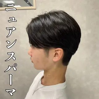 パーマ メンズ ダウンパーマ特化💎 ボブ・レイヤーりなのヘアスタイル