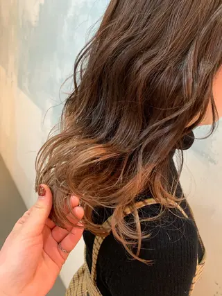 ロング カラー 🍑艶髪✖️暖色系 ✨momoka🍑のヘアスタイル