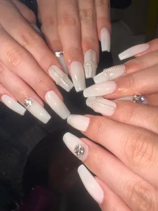 ネイル 33nail✴️栄 スミレ❇️Gel-xのネイルデザイン