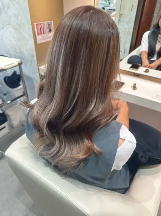 セミロング カラー 店長/mao/ 前髪/顔周りカットのヘアスタイル