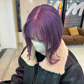 カラー 艶髪ハイトーン× ボブ🥣アイネのヘアスタイル