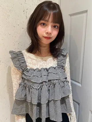 ミディアム カラー mai / linoah˚✧のヘアスタイル