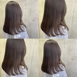 セミロング カラー カジュアルを女っぽく 𝗮𝘆𝗮𝗰𝗼のヘアスタイル