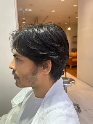 ショート メンズパーマ 岩成健志郎のヘアスタイル