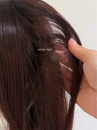 セミロング カラー 暖色カラー /ヘアアレンジ/花鈴のヘアスタイル