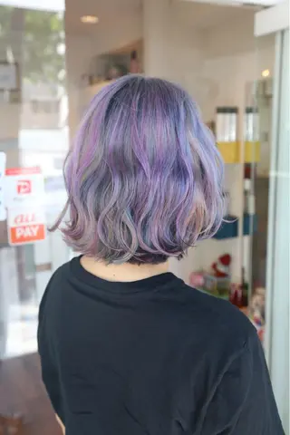 ミディアム カラー 高野 真弥のヘアスタイル