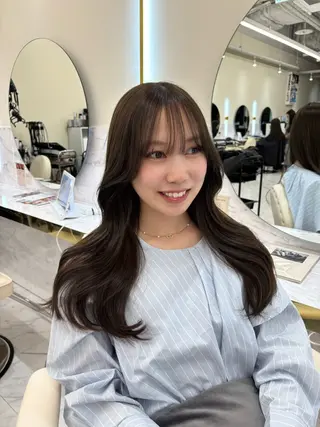 ロング レイヤーカット/髪質 改善/momo🎀のヘアスタイル