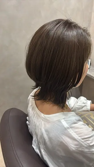 ミディアム カラー 🌈安藤愛/透明感 艶カラー🫧ROWのヘアスタイル