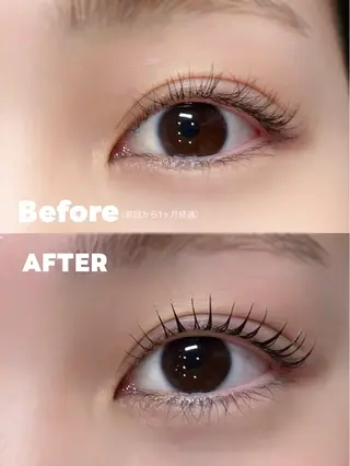 マツエク・マツパ ケアサロントトノエドコロ所属・倉敷駅前アイリスト Yuiのマツエク・マツパデザイン