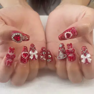 ネイル 💎🐰 saki. m 🐰💎のネイルデザイン