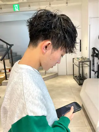 ショート パーマ メンズ 🇰🇷カルマパーマ kaito🇰🇷のヘアスタイル