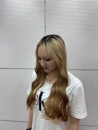 ロング パーマ/艶カラー/ Rukiaのヘアスタイル