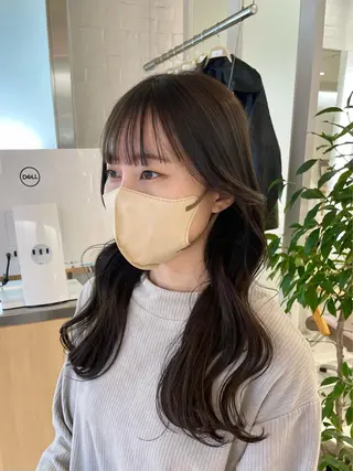 ロング nuu 栄所属・🧸SAKI🎀 韓国レイヤーのヘアスタイル