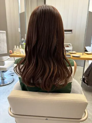 ロング カラー chihale 富樫莉香のヘアスタイル