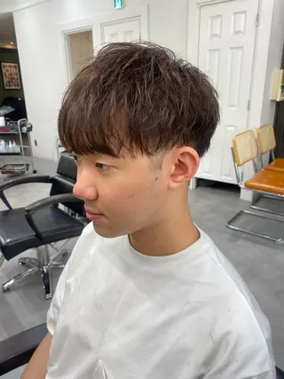 メンズ レイヤーボブ/ 艶カラー/サナ🌼のヘアスタイル